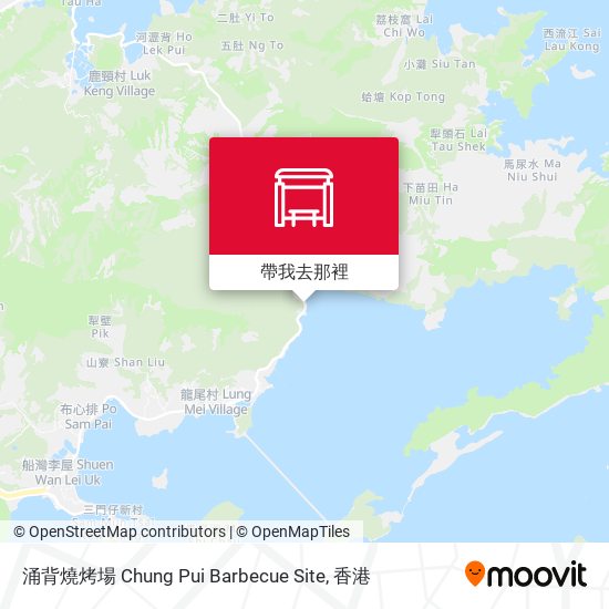 涌背燒烤場 Chung Pui Barbecue Site地圖
