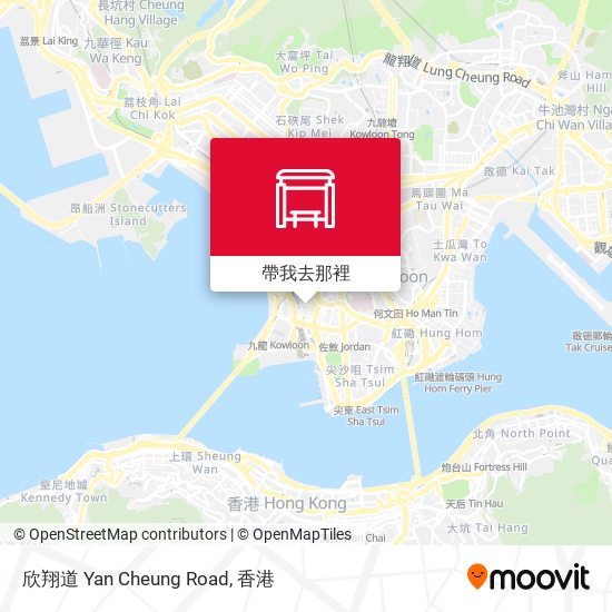欣翔道 Yan Cheung Road地圖