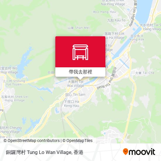 銅鑼灣村 Tung Lo Wan Village地圖