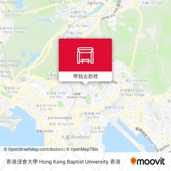 香港浸會大學 Hong Kong Baptist University地圖