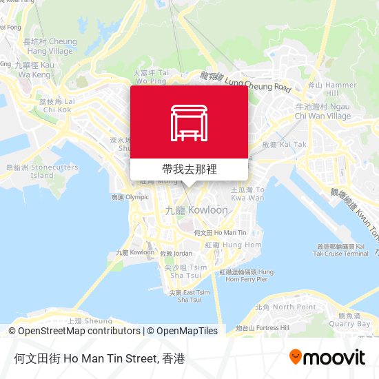 何文田街 Ho Man Tin Street地圖