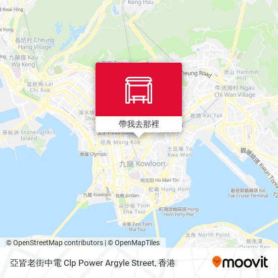 亞皆老街中電 Clp Power Argyle Street地圖