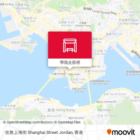 佐敦上海街 Shanghai Street Jordan地圖