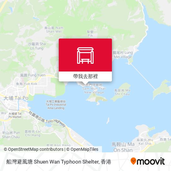 船灣避風塘 Shuen Wan Typhoon Shelter地圖