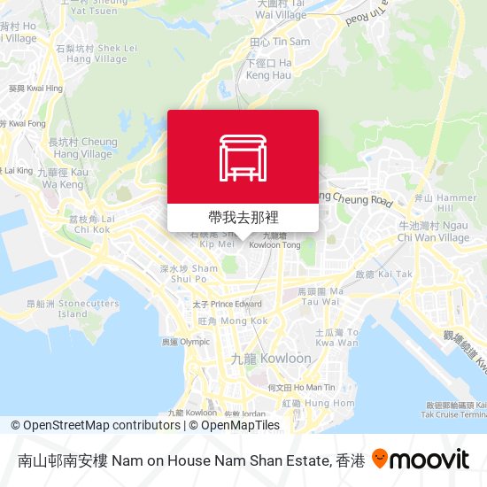 南山邨南安樓 Nam on House Nam Shan Estate地圖