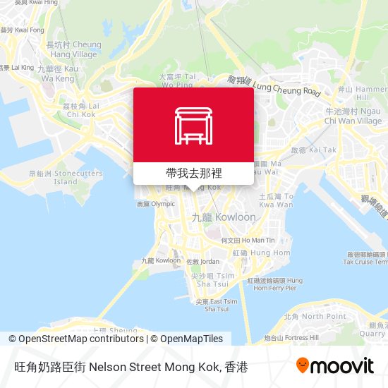 旺角奶路臣街 Nelson Street Mong Kok地圖