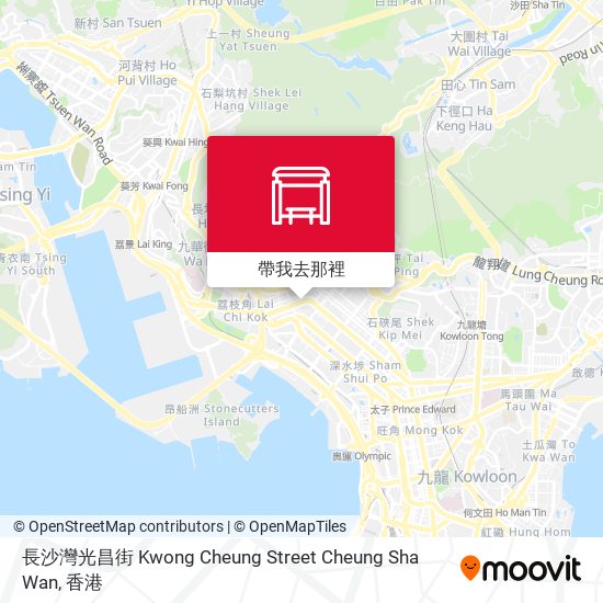長沙灣光昌街 Kwong Cheung Street Cheung Sha Wan地圖