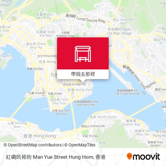 紅磡民裕街 Man Yue Street Hung Hom地圖