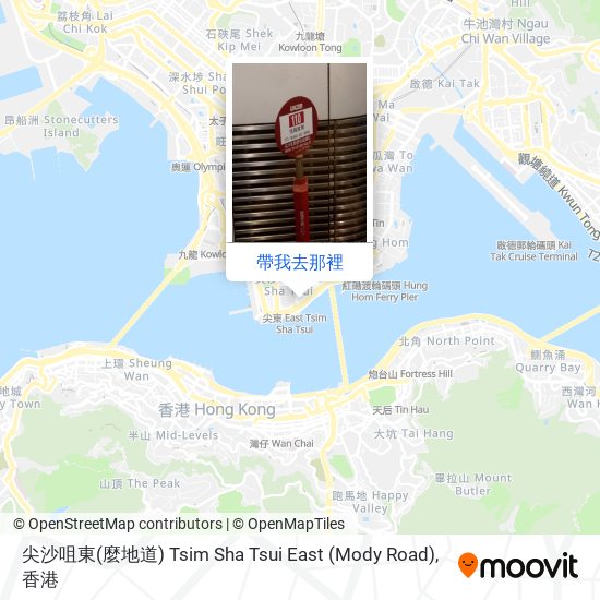 尖沙咀東(麼地道) Tsim Sha Tsui East (Mody Road)地圖