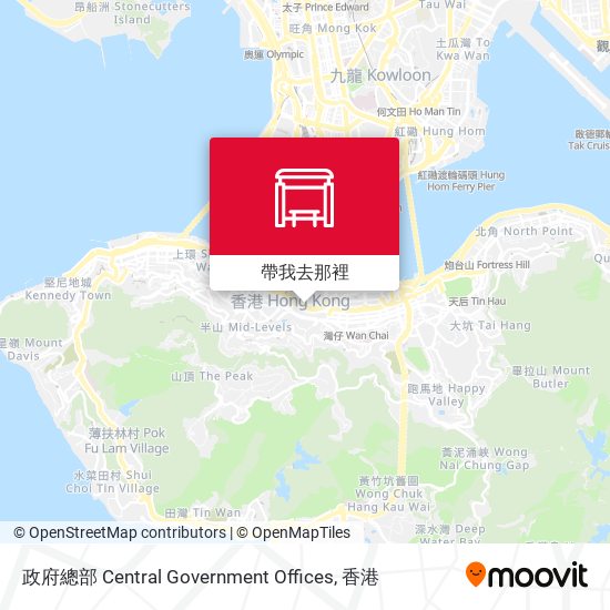政府總部 Central Government Offices地圖