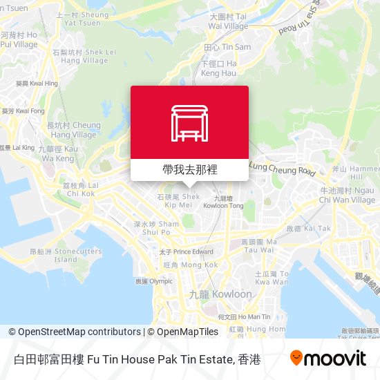 白田邨富田樓 Fu Tin House Pak Tin Estate地圖