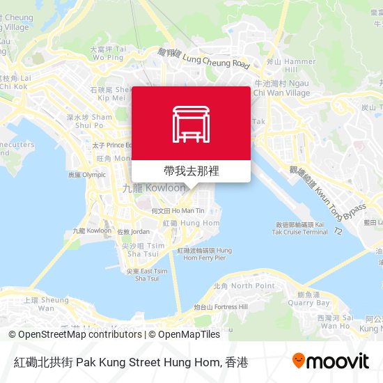 紅磡北拱街 Pak Kung Street Hung Hom地圖