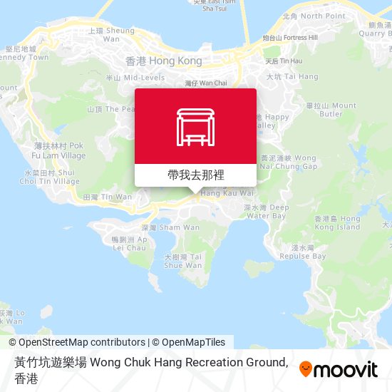 黃竹坑遊樂場 Wong Chuk Hang Recreation Ground地圖