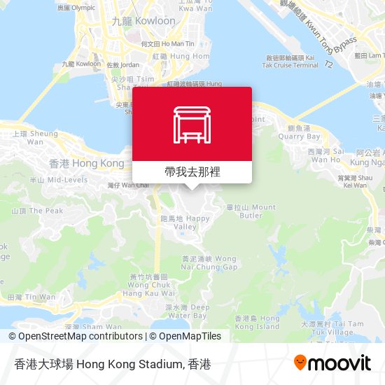 香港大球場 Hong Kong Stadium地圖
