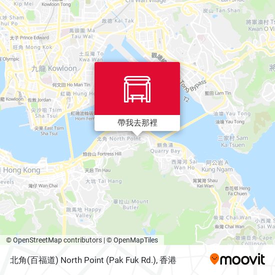 北角(百福道) North Point (Pak Fuk Rd.)地圖