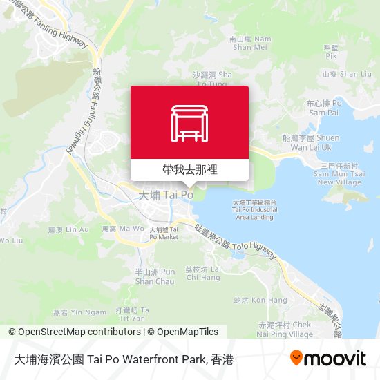 大埔海濱公園 Tai Po Waterfront Park地圖