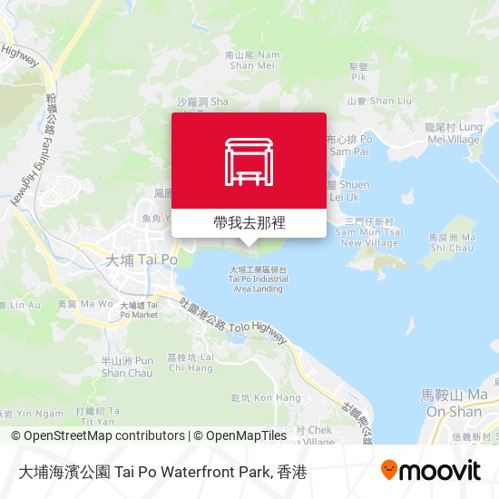 大埔海濱公園 Tai Po Waterfront Park地圖