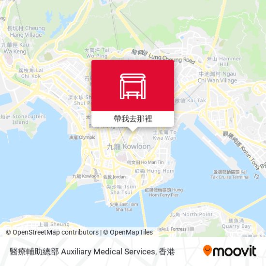 醫療輔助總部 Auxiliary Medical Services地圖