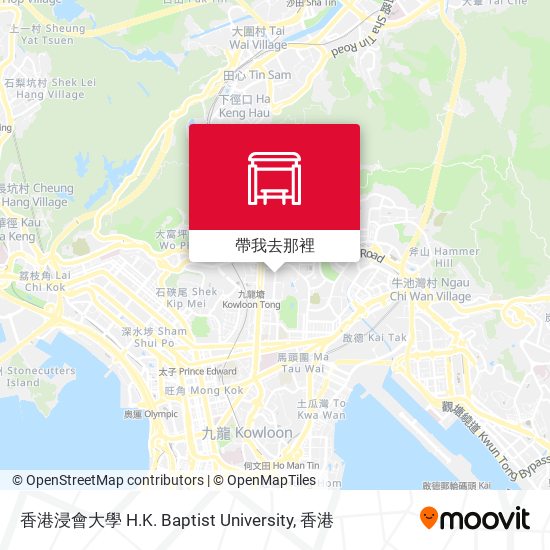 香港浸會大學 H.K. Baptist University地圖