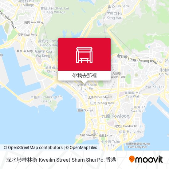 深水埗桂林街 Kweilin Street Sham Shui Po地圖