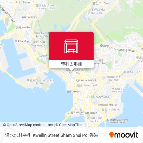 深水埗桂林街 Kweilin Street Sham Shui Po地圖
