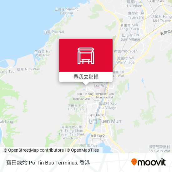 寶田總站 Po Tin Bus Terminus地圖