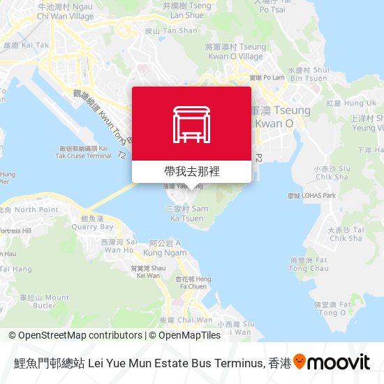 鯉魚門邨總站 Lei Yue Mun Estate Bus Terminus地圖