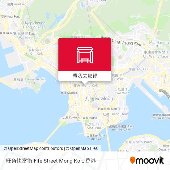 旺角快富街 Fife Street Mong Kok地圖