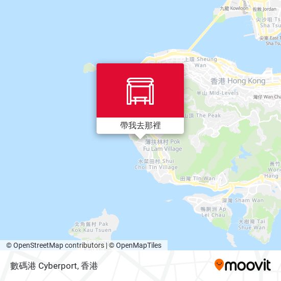 數碼港 Cyberport地圖