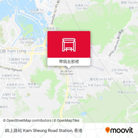 錦上路站 Kam Sheung Road Station地圖