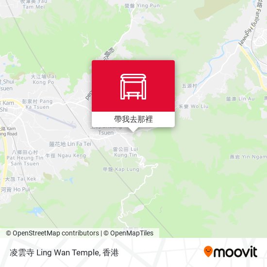 凌雲寺 Ling Wan Temple地圖