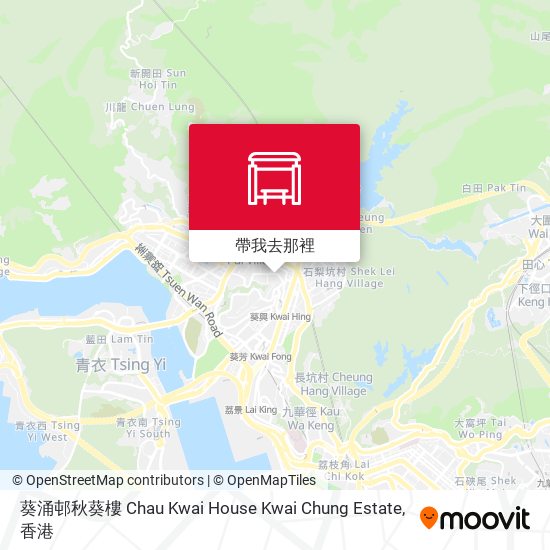 葵涌邨秋葵樓 Chau Kwai House Kwai Chung Estate地圖