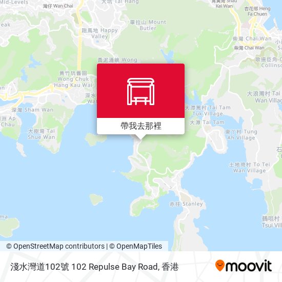 淺水灣道102號 102 Repulse Bay Road地圖