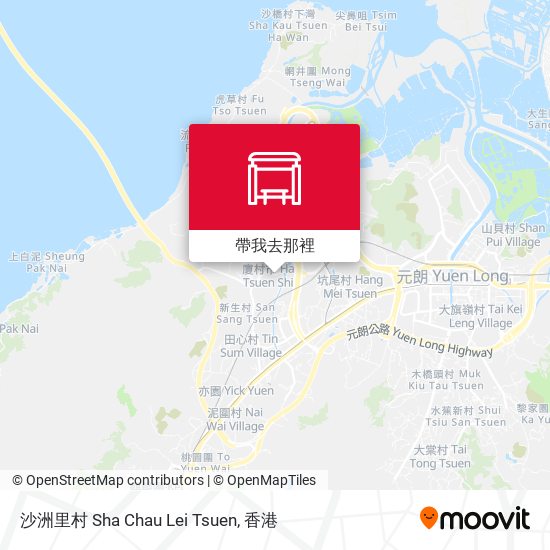 沙洲里村 Sha Chau Lei Tsuen地圖