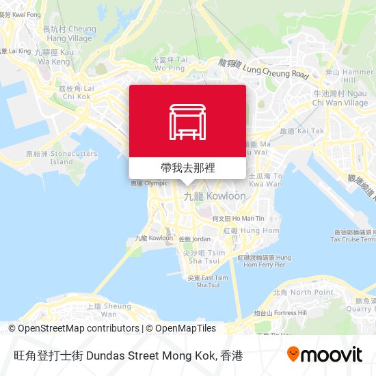 旺角登打士街 Dundas Street Mong Kok地圖
