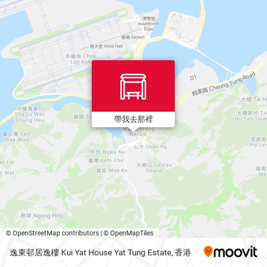逸東邨居逸樓 Kui Yat House Yat Tung Estate地圖