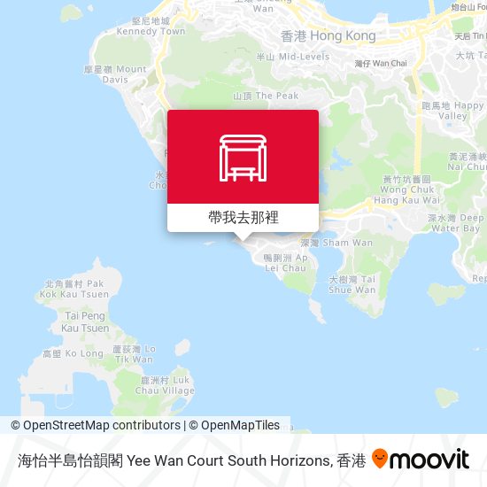 海怡半島怡韻閣 Yee Wan Court South Horizons地圖