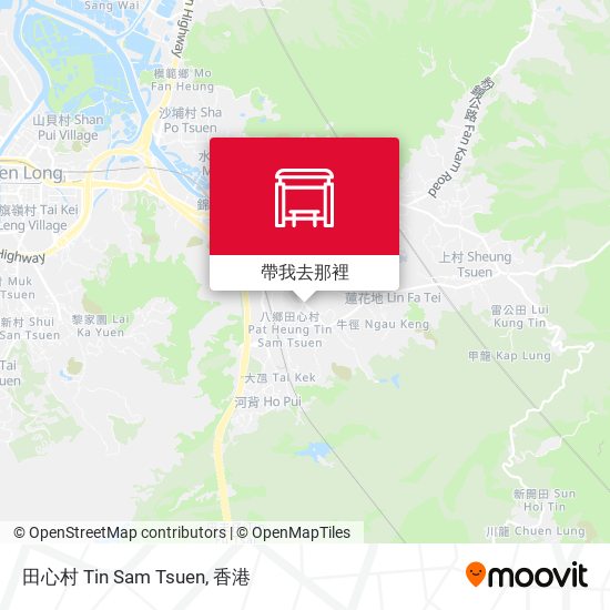 田心村 Tin Sam Tsuen地圖