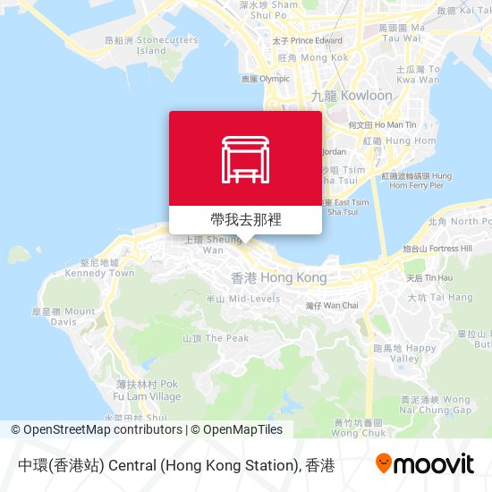 中環(香港站) Central (Hong Kong Station)地圖