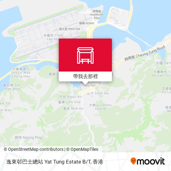 逸東邨巴士總站 Yat Tung Estate B/T地圖