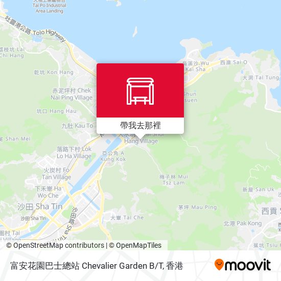 富安花園巴士總站 Chevalier Garden B/T地圖