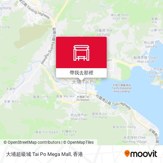 大埔超級城 Tai Po Mega Mall地圖