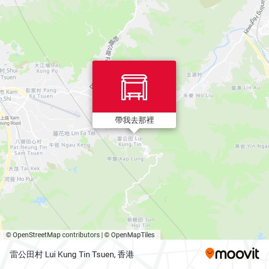 雷公田村 Lui Kung Tin Tsuen地圖