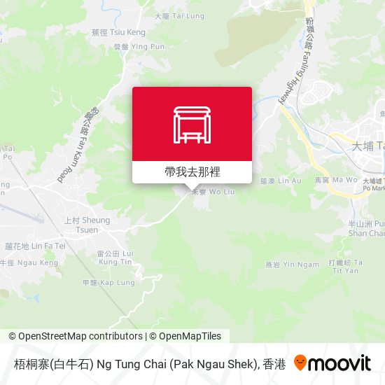 梧桐寨(白牛石) Ng Tung Chai (Pak Ngau Shek)地圖