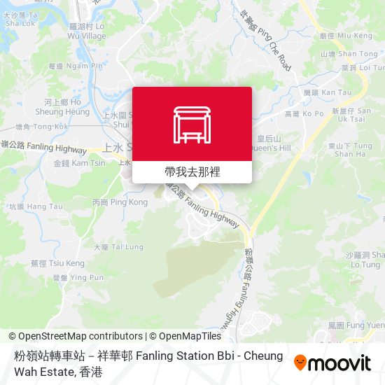 粉嶺站轉車站－祥華邨 Fanling Station Bbi - Cheung Wah Estate地圖