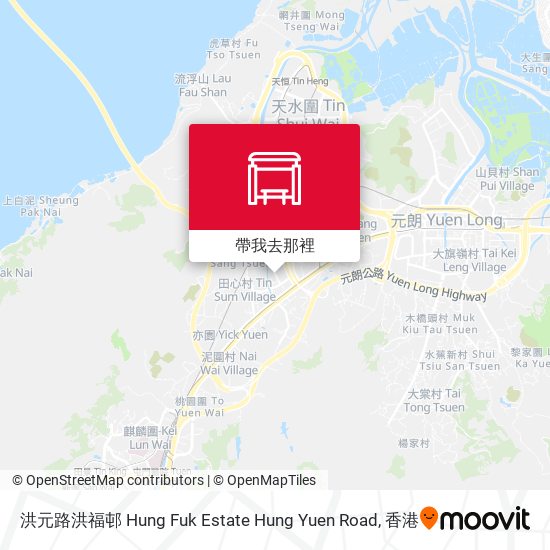 洪元路洪福邨 Hung Fuk Estate Hung Yuen Road地圖