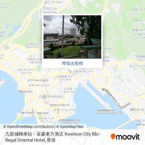 九龍城轉車站－富豪東方酒店 Kowloon City Bbi - Regal Oriental Hotel地圖