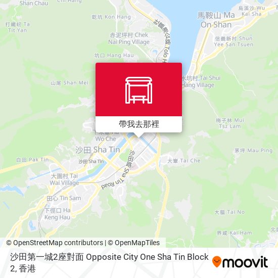 沙田第一城2座對面 Opposite City One Sha Tin Block 2地圖