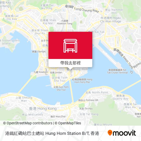 港鐵紅磡站巴士總站 Hung Hom Station B/T地圖