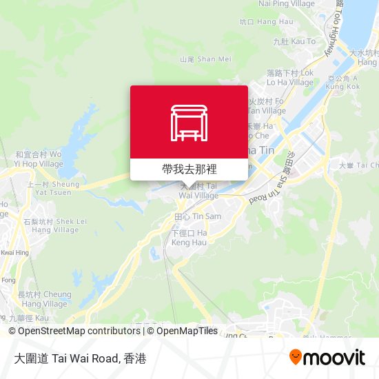 大圍道 Tai Wai Road地圖